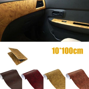 Hágalo usted mismo Madera Grano Texturizado Vinilo Envoltura Pegatina Coche Decoración Interior Accesorios Mate - Imagen 1 de 15
