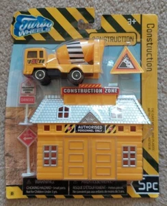 Turbo Wheels Construction ~ Cement Truck 5 Pcs Play Set For Ages 3+ NEW w S&H! - Picture 1 of 2