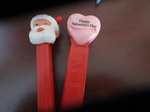 Vintage Pez Candy Dispensers No Feet Happy Valentine's Day Hungary Santa Austria - Picture 1 of 3