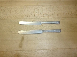 vintage aluminum toy butter knife GERMANY 4 inch lot of 2 FREE SHIPPING - Picture 1 of 9