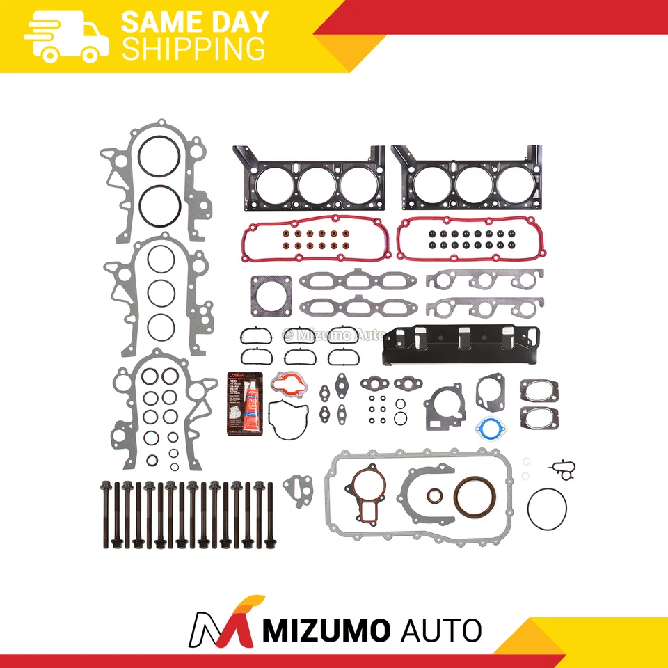 Juego completo de juntas pernos de cabeza aptos para 04-10 Chrysler Pacifica Town Country Dodge 3.8 Foto 1 de 4
