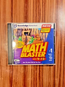 Math Blaster PC CD-Rom Game Educational Knowledge Adventure Video Game Vintage - Picture 1 of 7