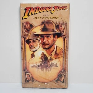 Indiana Jones and the Last Crusade VHS 1989 Paramount Yellow Water Mark 1st Run - Picture 1 of 9