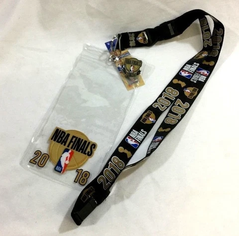 2018 NBA Finals Ticket Holder Lanyard I Was There Pin Warriors Cavaliers FREESHP Cover