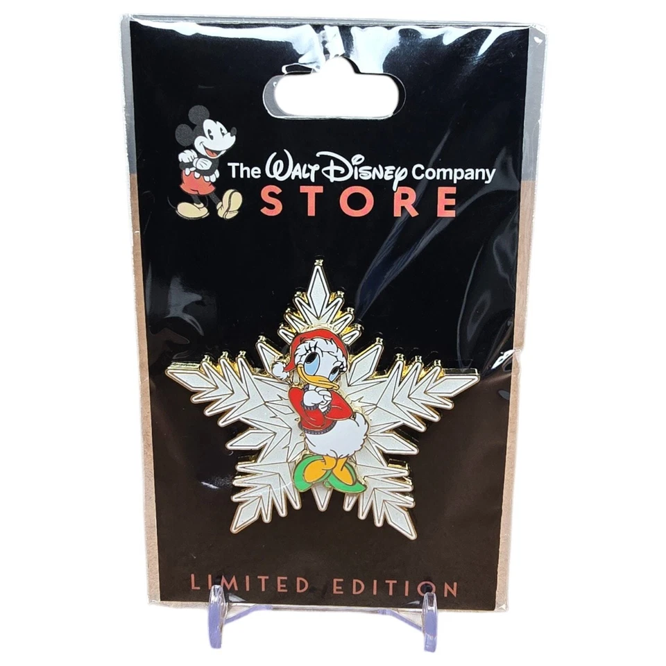 Broche floco de neve Disney Store edição limitada pato margarida - NOVO - Imagem 1 de 4