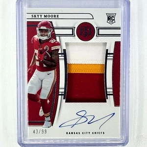 2022 National Treasures Skyy Moore True NT RPA RC Rookie Patch Auto /99 Chiefs - Bild 1 von 3