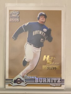 2000 Pacific Paramount Holo-Silver #127 Jeromy Burnitz #51/99
