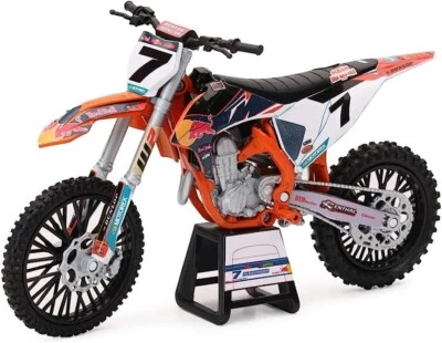 NEW RAY 1:12 KTM 450 SX-F RED BULL KTM FACTORY RACING #7 AARON PLESSINGER 58363 - Image 1 of 4