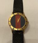 Gucci 3000L - 18k Gold Plated 25mm Dial - Red / Green Ladies Roman Numeral Bezel