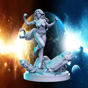 Ms Marvel Superhero Pinup Sci-Fi Miniature Tabletop RPG Role Playing Pathfinder - Picture 1 of 1