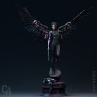 Alita: Battle Angel, Cyborg, Cyberpunk, Statue, Figur, 3D Druck, UNBEMALT