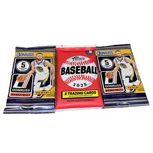 Béisbol Topps Heritage 2025 - paquete de 8 tarjetas y (2) 24-25 Donruss baloncesto - paquetes de 5 tarjetas - - Imagen 1 de 4