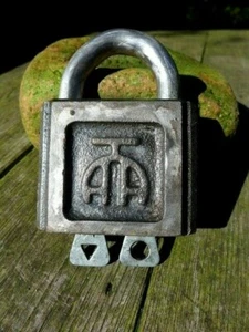 Antique Vintage Made in Russia Padlock With Two Keys Working Order Collector A - Picture 1 of 4