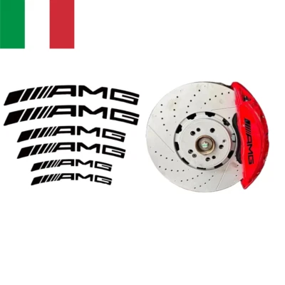 Kit 6 pezzi Adesivi Pinze Freni per Mercedes AMG Classe A C CLA CLS GLA GLC GLE