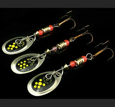 15PCS Spinner Fishing Lure Metal Jigging Spoon Hook Bait Casting Freshwater Bass - Image 1 of 4