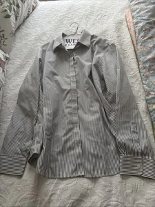 Jones New York Signature Damenshirt - schwarz & weiß gestreift - Größe 2X - gebraucht, in einwandfreiem Zustand - Bild 1 von 2