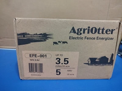 New Open Box AgriOtter Electric Fence Energizer 20 Acre 3.5 miles Model#EFE-001 - Image 1 of 4