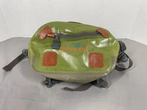 Fishpond Water Resistant Fly Fishing Waist Pack Hip Bag Green Canvas Gear - Picture 1 of 4