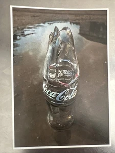 Cartolina Vintage Pubblicità Coca-Cola Bottiglia Rotta Soda Pop 4x6 - Foto 1 di 2