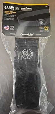 5705- Klein Tools Adjustable Tool Belt 52" Heavy Duty Nylon Webbing Metal Buckle - Image 1 of 4