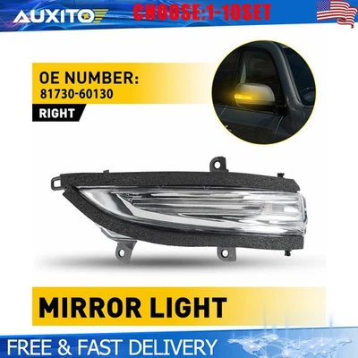 Fit Lexus GX460 LX570 10-23 Front RH Mirror Turn Signal Lamp Light Amber 1-10X - Image 1 of 4