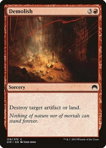 Demolish 4x FOIL ORI MTG Magic Origins Common MINT red - Picture 1 of 1