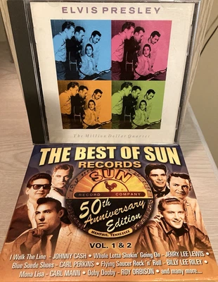The Best of Sun Records Vol 1 &2 50th Anniversary + Million $ Quartet cd- ELVIS! - Image 1 of 4