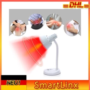 Lámpara infrarroja de mesa eléctrica de acero inoxidable ABS de 275 W lámpara de calor bombilla de vidrio E27 - Imagen 1 de 13