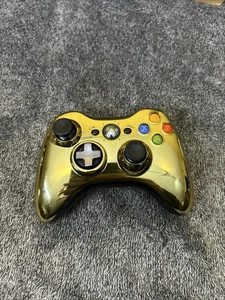 Mando Inalámbrico Microsoft Xbox 360 Cromo Dorado C-3PO Star War Probado - Imagen 1 de 7