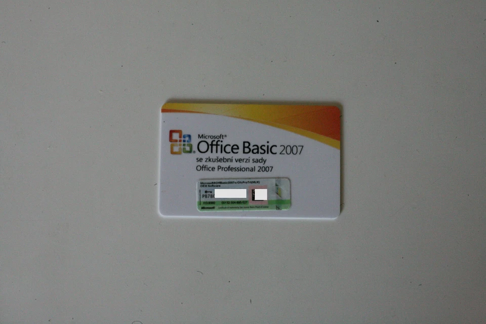 Microsoft Office Basic 2007 MLK Lizenz (Produktschlüsselkarte, keine CD) - Bild 1 von 1