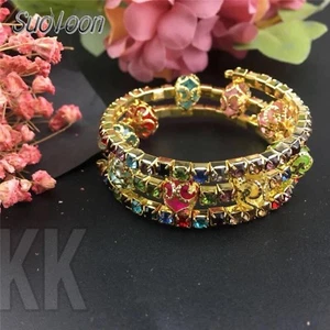 Weihnachtsgeschenk für junge Mädchen Kinder Schmetterling Charm Ringstein Armbänder UK - Bild 1 von 6
