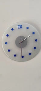 Hermle modern glass wall clock rare design very good condition - Picture 1 of 3