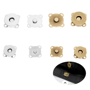 Metal Magnetic Buckle 10set For Purse Handbag Bags Quincunx Snap Sewing Supplies - Picture 1 of 8