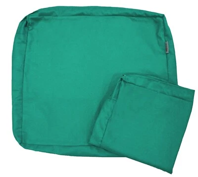 QQBED Multi Pack Outdoor Seat Chair Patio Cushion Pad Duvet Cover Case 22X24X4 Peacock