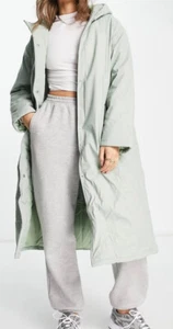 Asos wattierter Regenmantel salbeigrün NEU Gr. 40 - Bild 1 von 5