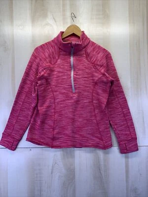 Top Cabelas Mujer Rosa Mármol Tejido 1/4 Cremallera Talla L-5954 Foto 1 de 4