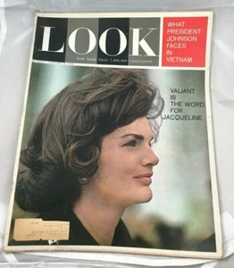 LOOK MAGAZINE Vintage Issue January 28, 1964 VALIANT JACQUELINE KENNEDY On Cover - Picture 1 of 1