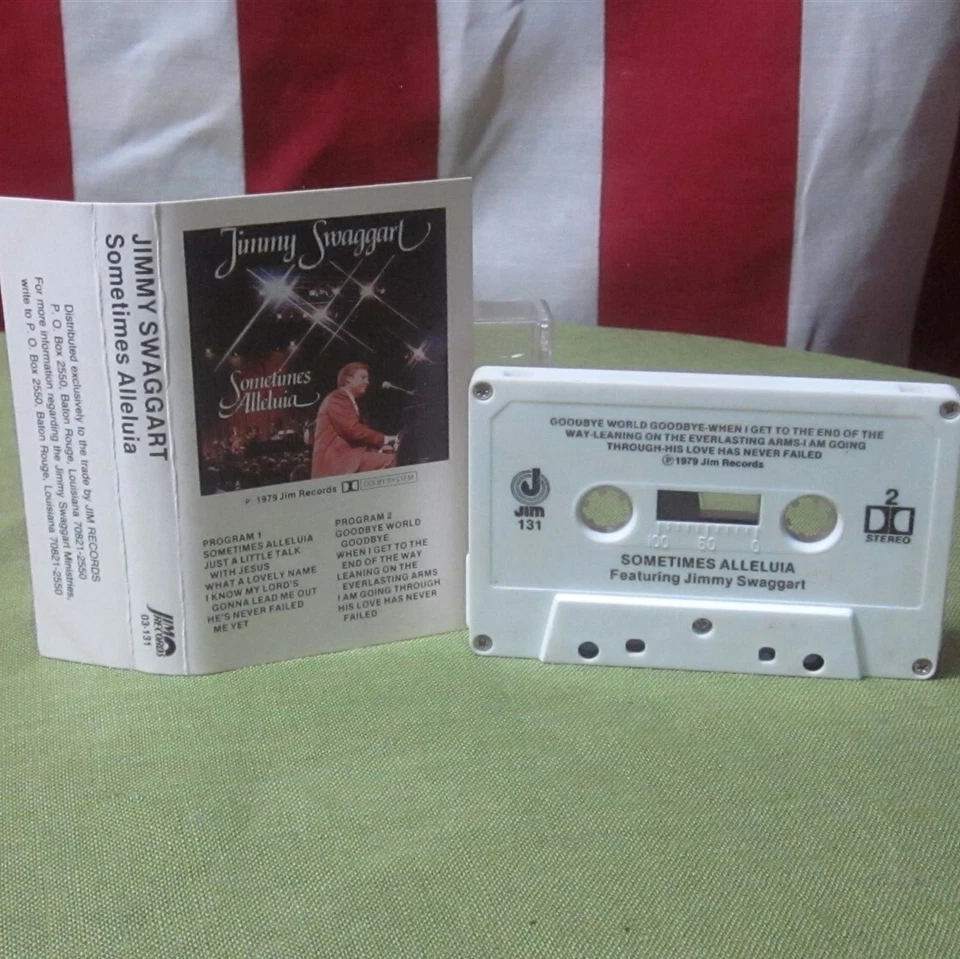 JIMMY SWAGGART Sometimes Alleluia cassette tape Goodbye World 1979 - Image 1 of 1