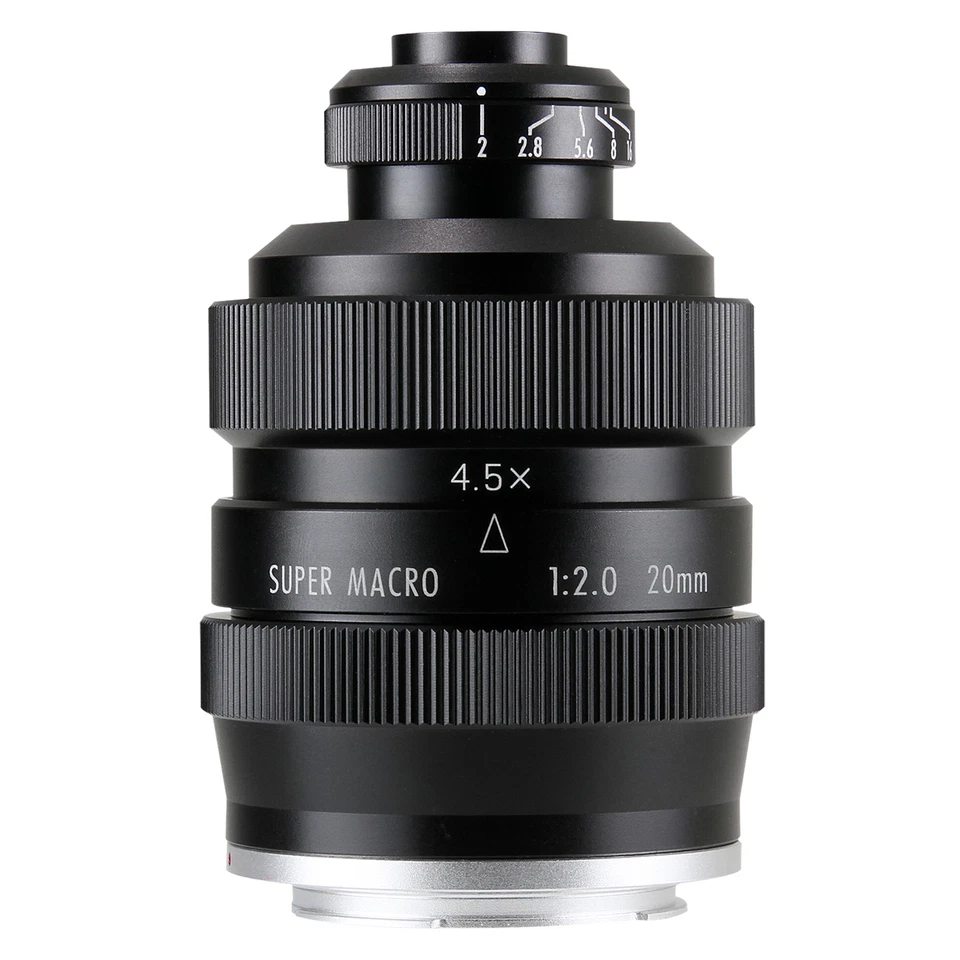 Zhongyi Mitakon 20mm f/2 4.5X Super Macro Lens for Mirrorless Sony Fuji GH4  - Image 1 of 2