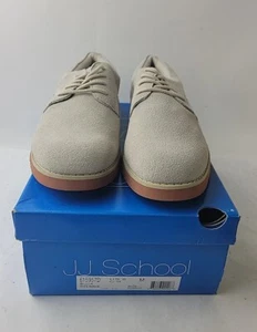JJ School Buck Jungen Dirty Buck leichte weiße Nubukschuhe 6Y. - Bild 1 von 5