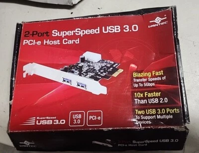 Vantec 2-Port USB 3.0 Type A/C PCIe Host Card - Image 1 of 4