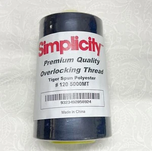 DARK NAVY Simplicity Premium Overlocker Thread 5000m, 100% Spun Polyester - Picture 1 of 2