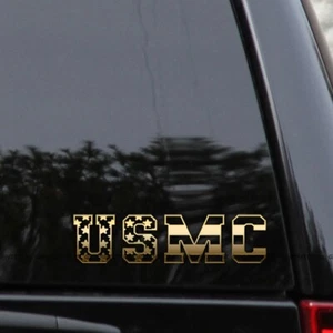 USMC American Flag Vinyl Decal Sticker - Picture 1 of 2