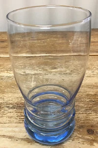 Misty Blue Armreifen Glas Libbey 1 Wasserbecher Kühler 6 1/4" 304248 Ringe WOW - Bild 1 von 3