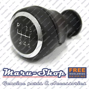 Black Leather 6-Speed MT Gear Shift Knob Lever for 08~12 Hyundai Genesis Coupe - Picture 1 of 1
