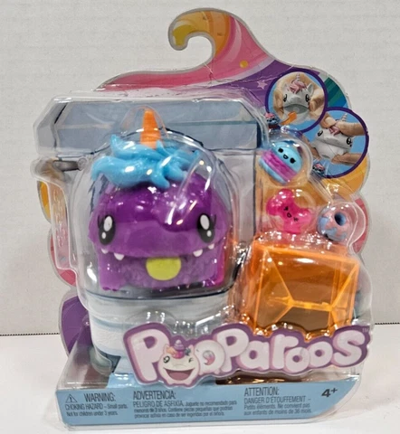 Pooparoos Purple Monster Figure with Food & Accessories Mattel 2018 Cover