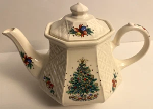 Sadler England Salem Árbol de Nochebuena Tetera Cafetera De Colección - Imagen 1 de 10
