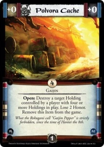 Legend of the Five Rings L5R CCG TF Twenty Festivals Polvora Cache - Picture 1 of 1