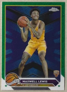 2024-25 Topps Chrome Green Logo Refractor Maxwell Lewis RC #16 Los Angeles - Foto 1 di 2