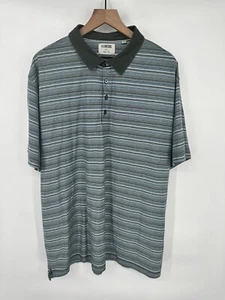 Linksoul Tempus Fugit Polo da golf uomo a righe taglia 2XL - Foto 1 di 6